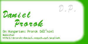 daniel prorok business card